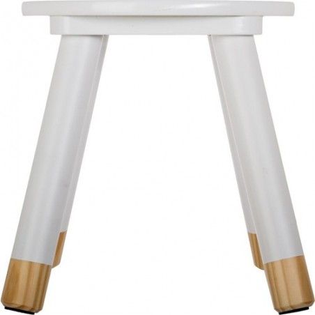Tabouret Enfant En Bois Douceur Atmosphera for Kids Blanc
