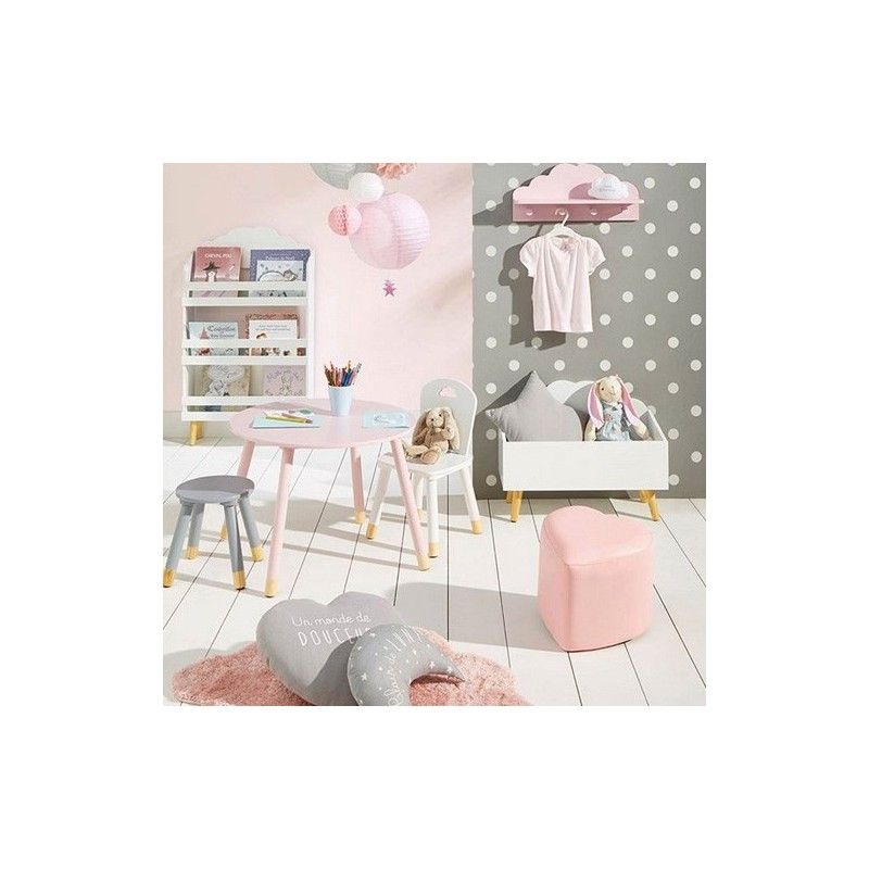 Table D'appoint Enfant En Bois MDF Douceur Atmosphera Rose