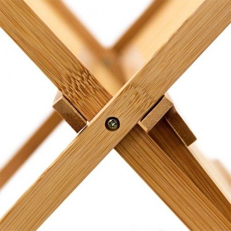 Egouttoir à vaisselle en bambou pliant