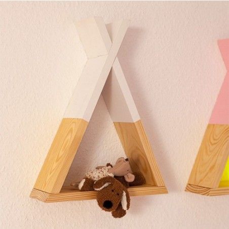 Étagère Tipi Enfant En Pin Atmosphera Blanc