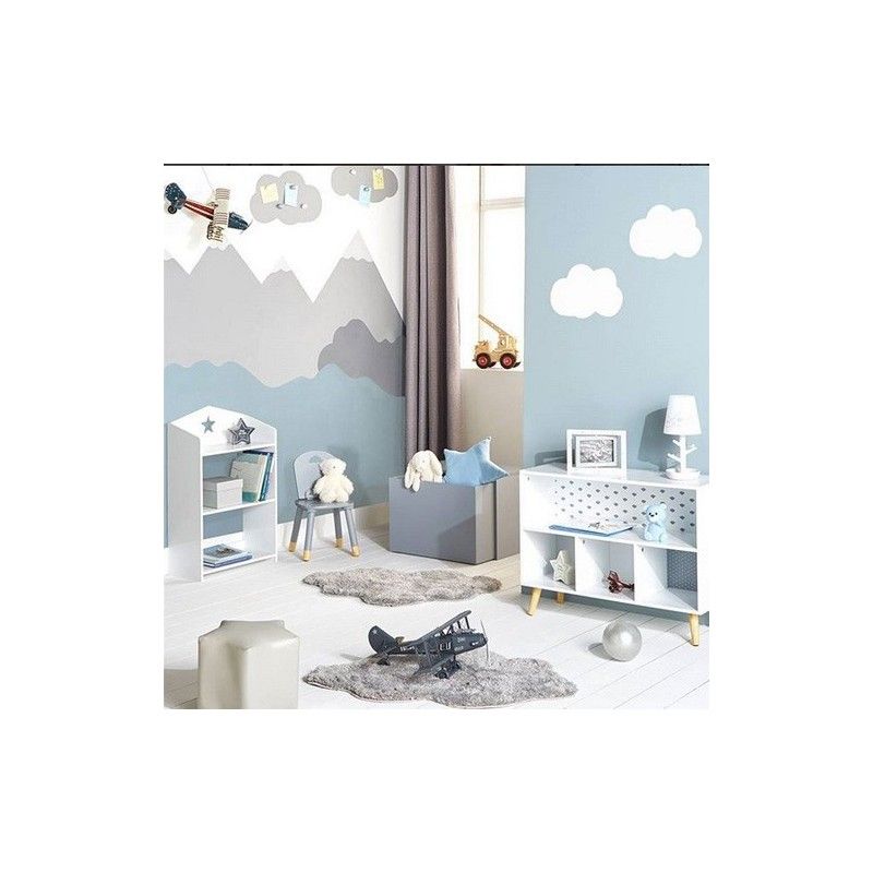 Chaise Enfant En Bois Douceur Atmosphera Gris