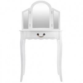 Coiffeuse Blanche Aurell En Bois Atmosphera 2