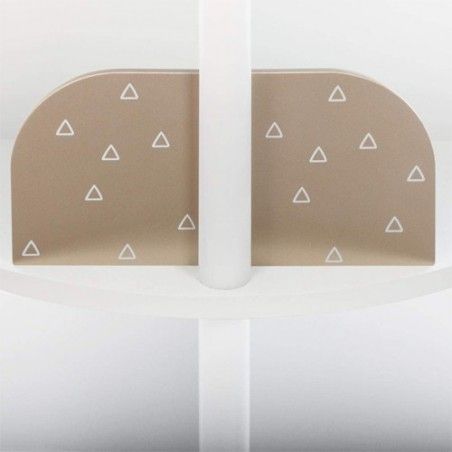 Bibliothèque Ronde Roulettes Pour Enfants Rose Atmosphera