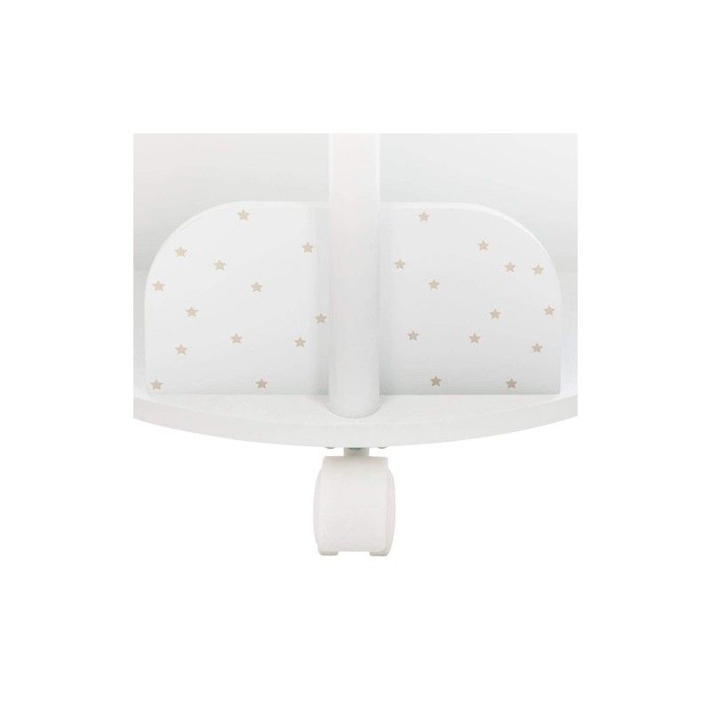 Bibliothèque Ronde Roulettes Pour Enfants Rose Atmosphera