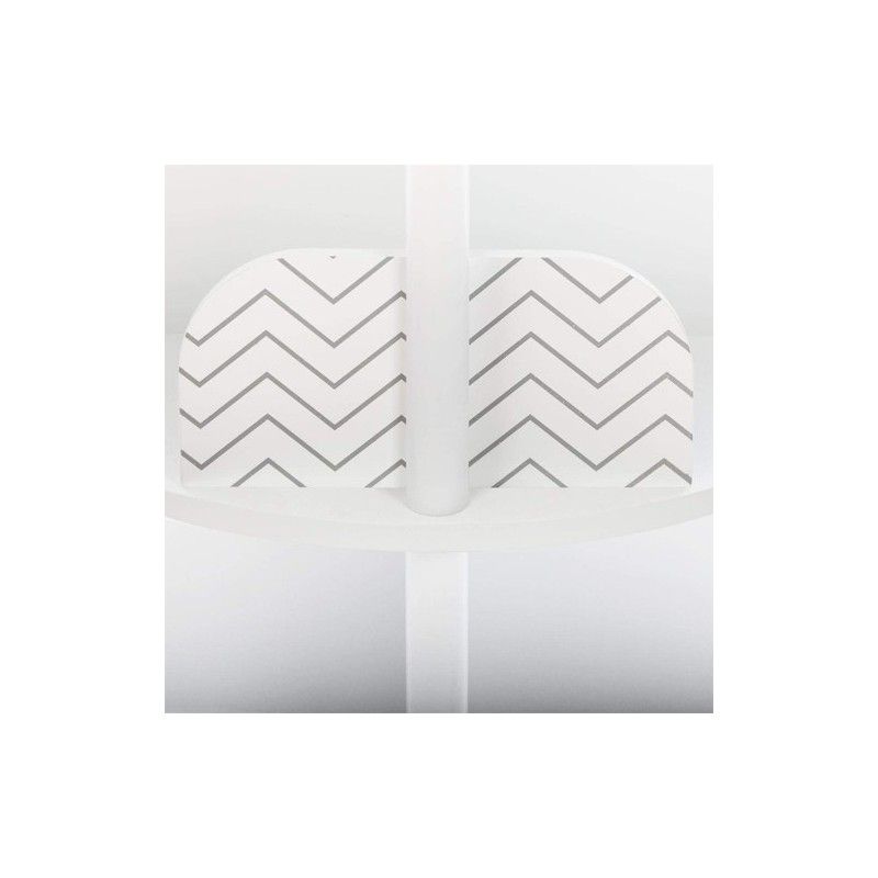 Bibliothèque Ronde Sur Roulettes Pour Enfants Gris