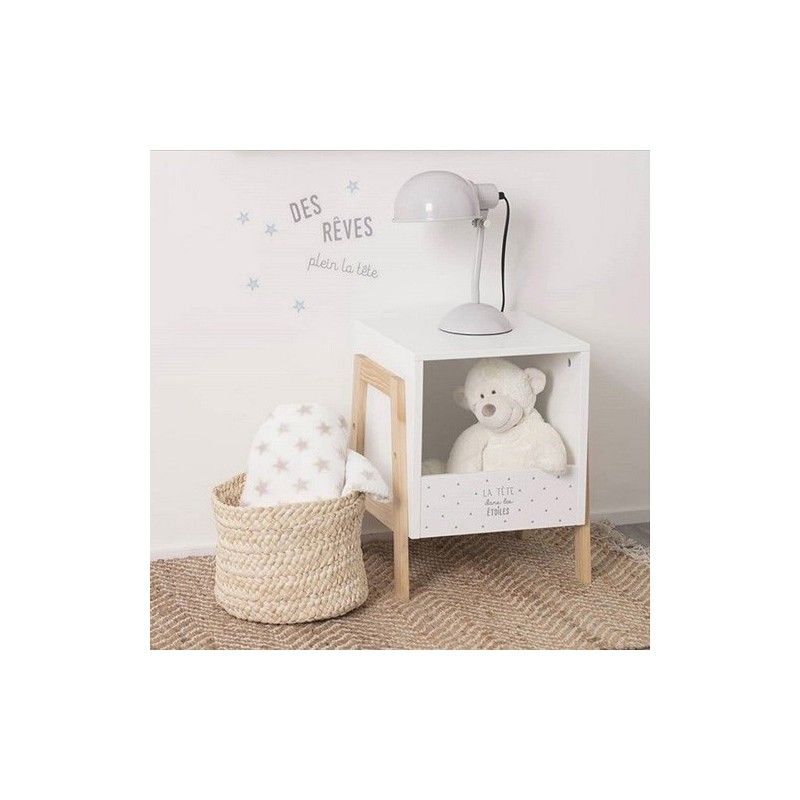 Casier De Rangement En Bois Pour Enfant Blanc