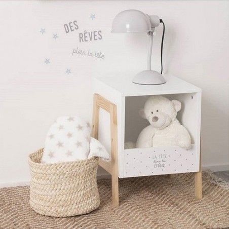 Casier De Rangement En Bois Pour Enfant Blanc