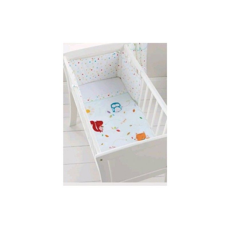 Parure de lit bébé 3 pièces Amis de la Fôret Silvercloud