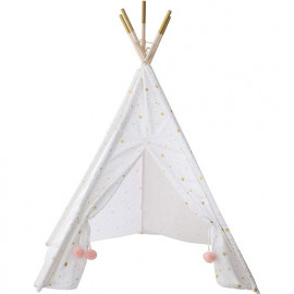 Tipi Enfant Décoratif Blanc Et Doré H160 Atmosphera 2