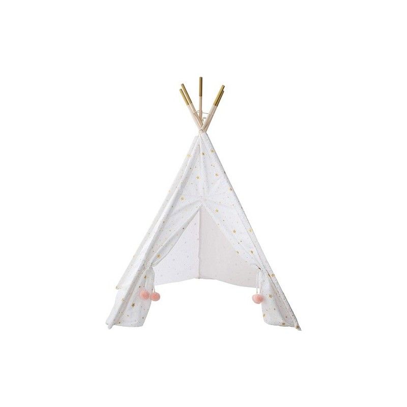 Tipi Enfant Décoratif Blanc Et Doré H160 Atmosphera