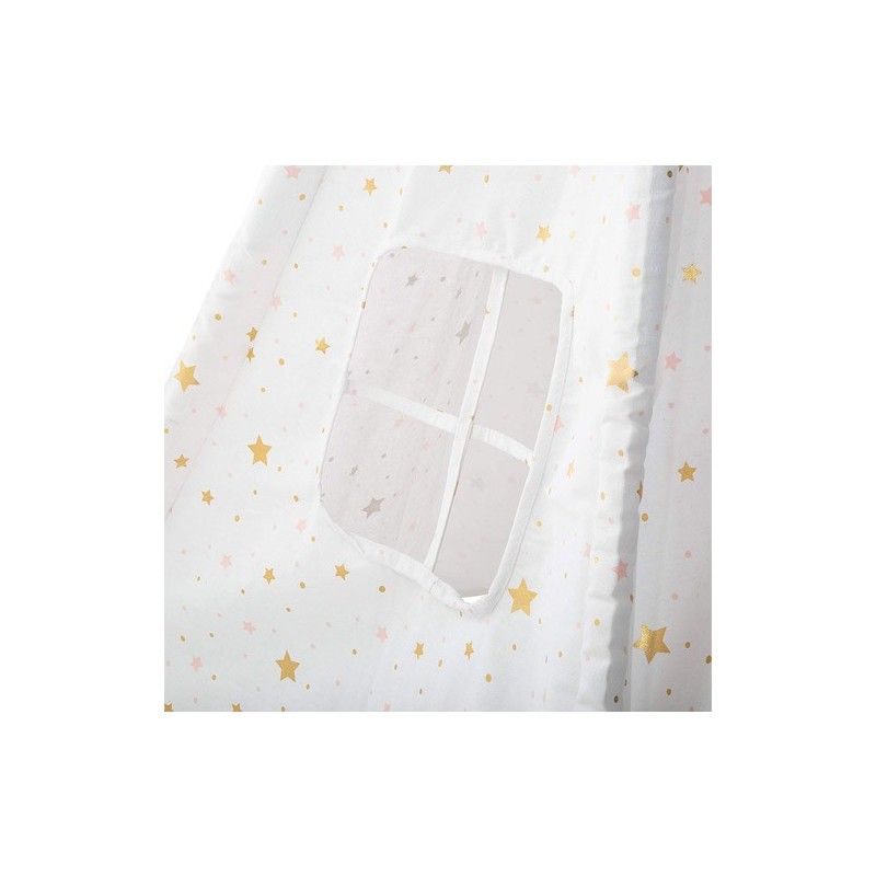 Tipi Enfant Décoratif Blanc Et Doré H160 Atmosphera