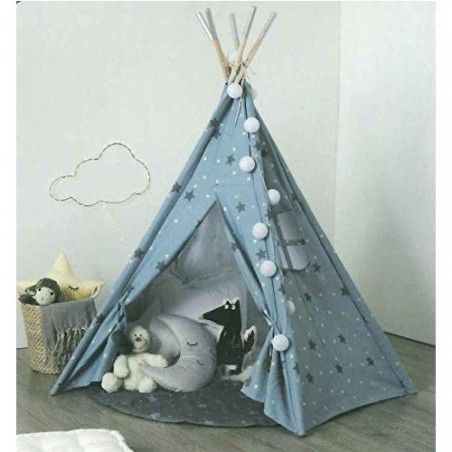 Tipi Argent Avec Son Tapis Gris Atmosphera For Kids