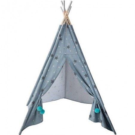 Tipi Argent Avec Son Tapis Gris Atmosphera For Kids