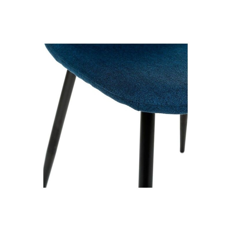 Chaise gris Tyka avec pieds en métal