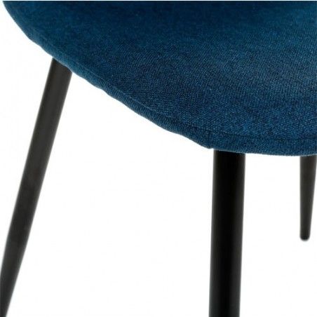 Chaise gris Tyka avec pieds en métal