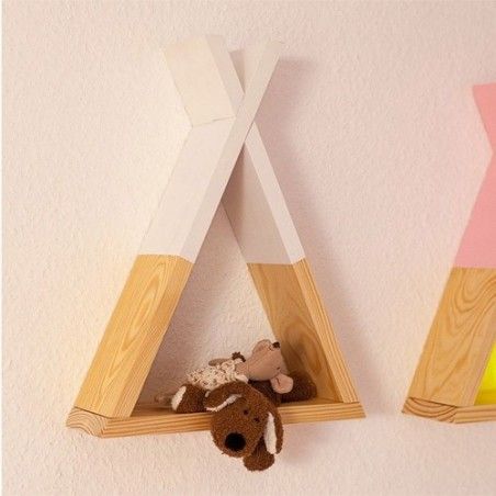 Lot De 6 Tipi Étagères Pour Enfant Blanc Atmosphera