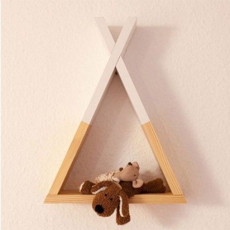 Lot De 3 Tipi Étagères Blanc Atmosphera