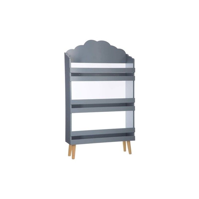 Tipi Gris Enfant + Bibliothèque Nuage Gris Atmosphera