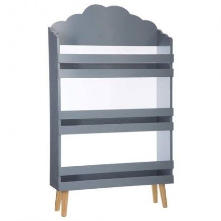 Tipi Gris Enfant + Bibliothèque Nuage Gris Atmosphera